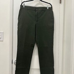 ATM Anthony Thomas Melillo Raw Edge Chinos in Dark Forst Green